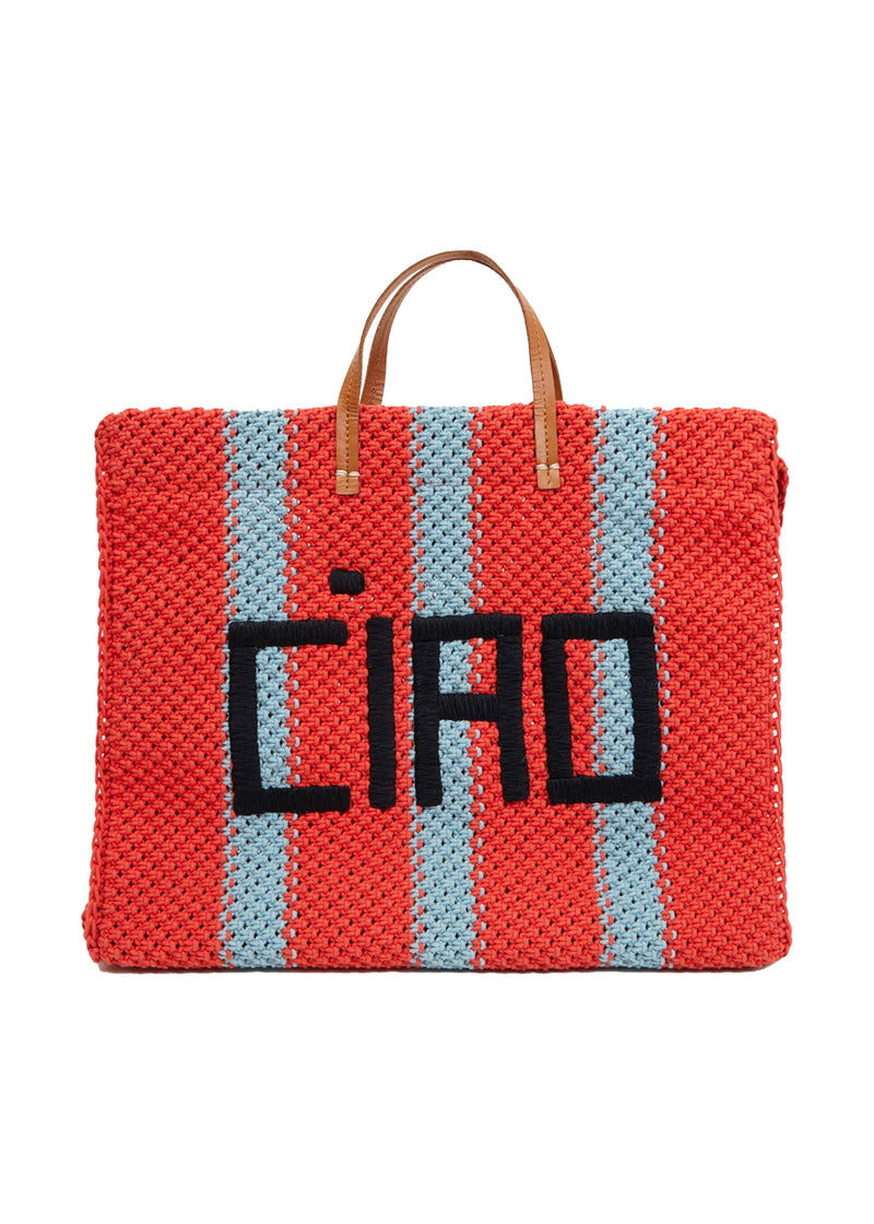Summer simple tote in CIAO bright poppy