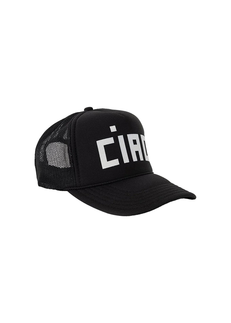 Ciao trucker hat in black