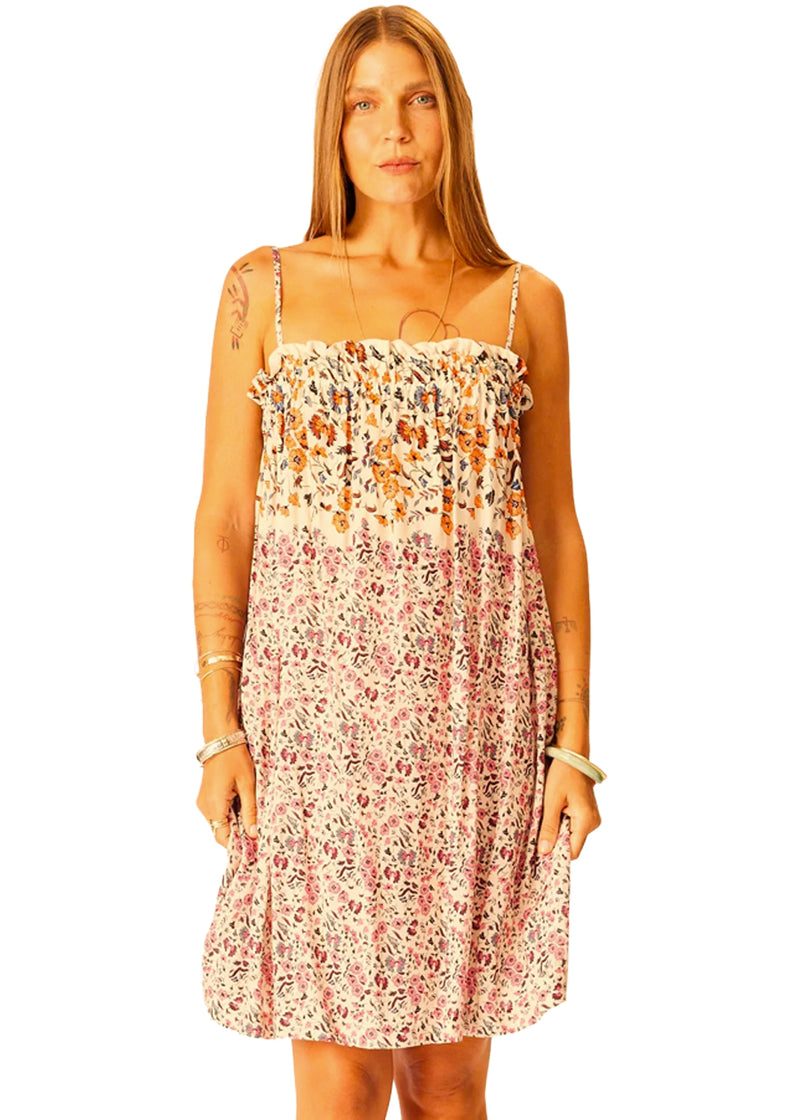 Donna dress in petite fleur rose