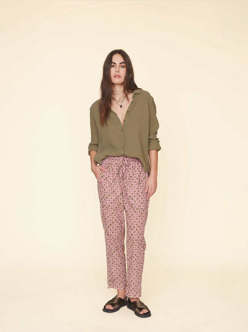 Draper pant in fig shell