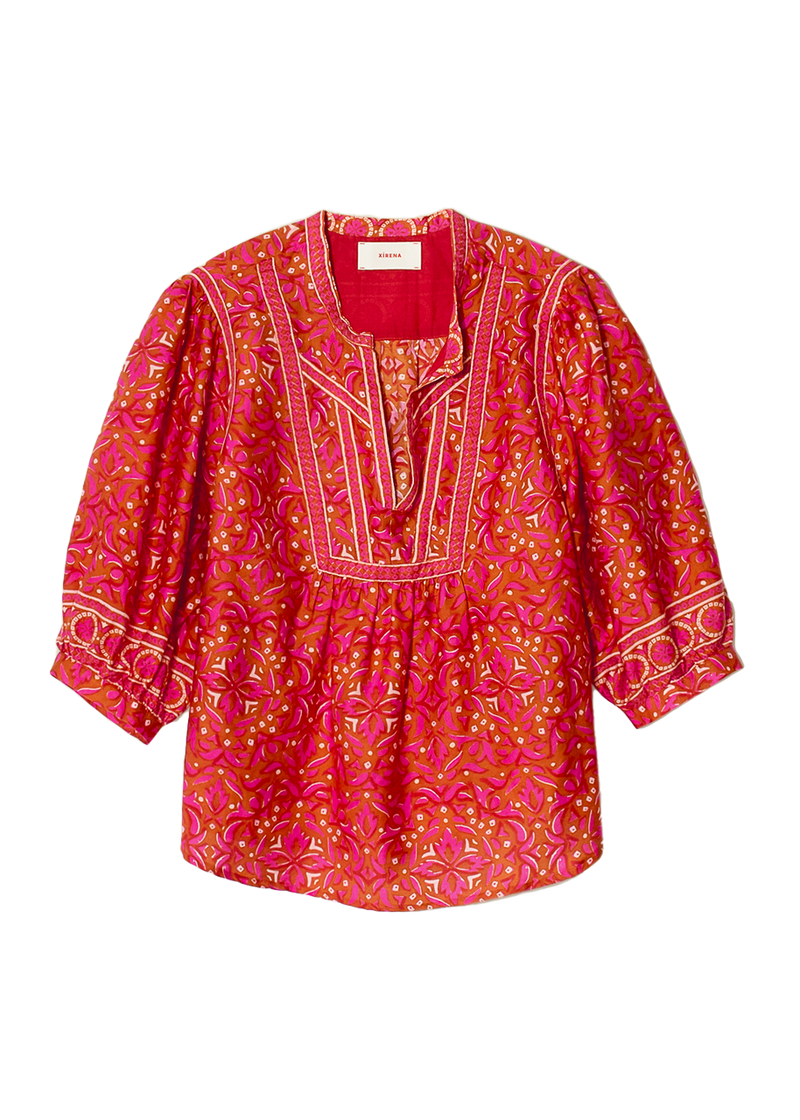 Lola top in pink terra