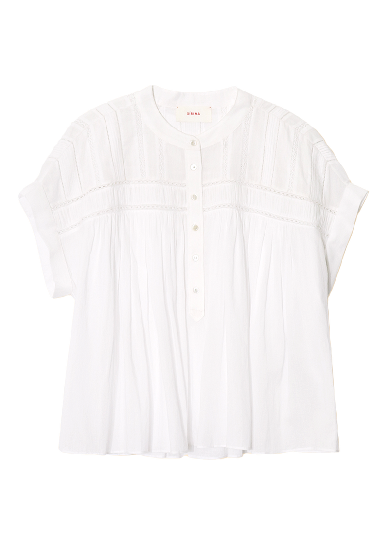 Louelle top in white