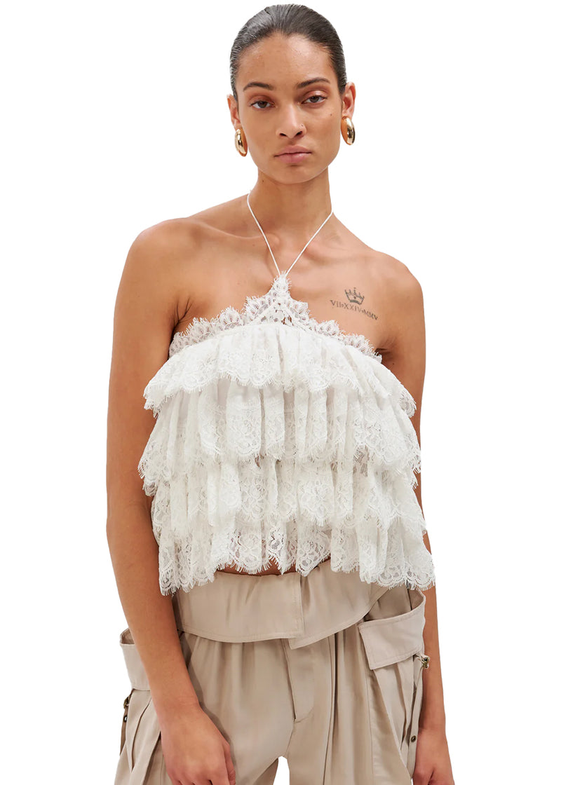 *PREORDER* Ophelia top in white