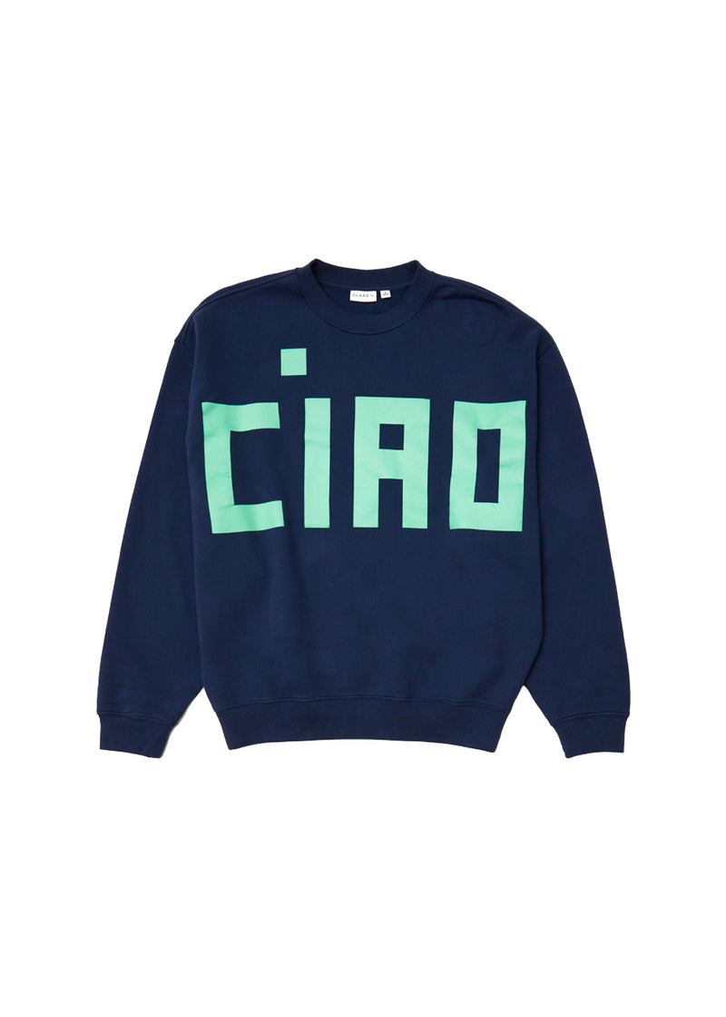 Grande ciao oversized sweatshirt in navy mint