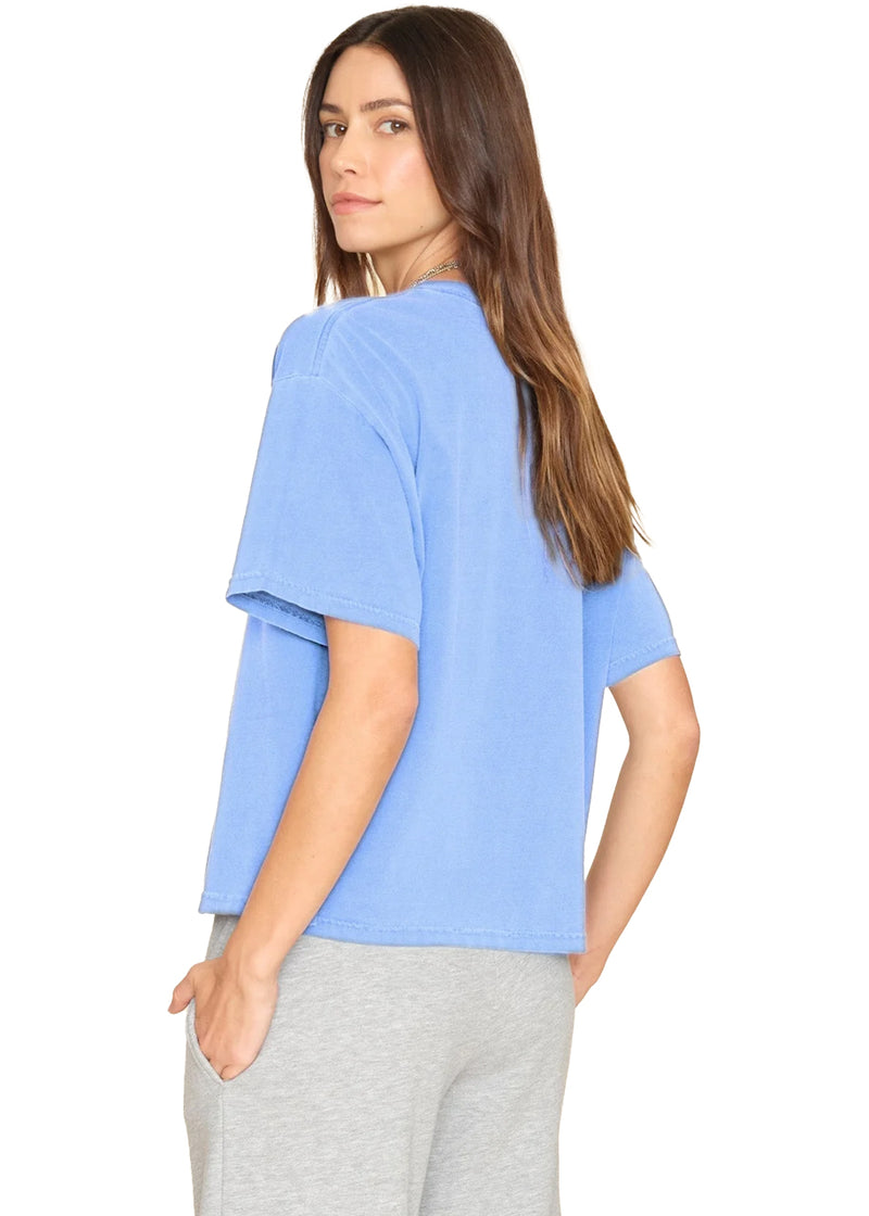Palmer tee in beacon blue