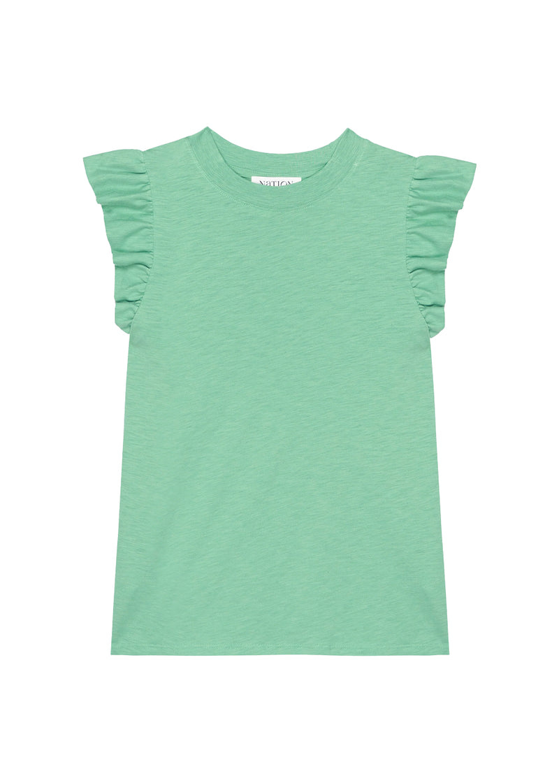 Paulette tank in green stone