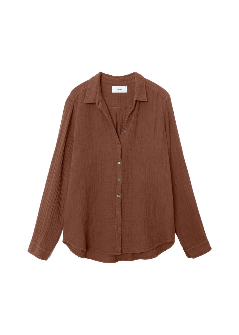 Scout shirt in cocoa bean gauze
