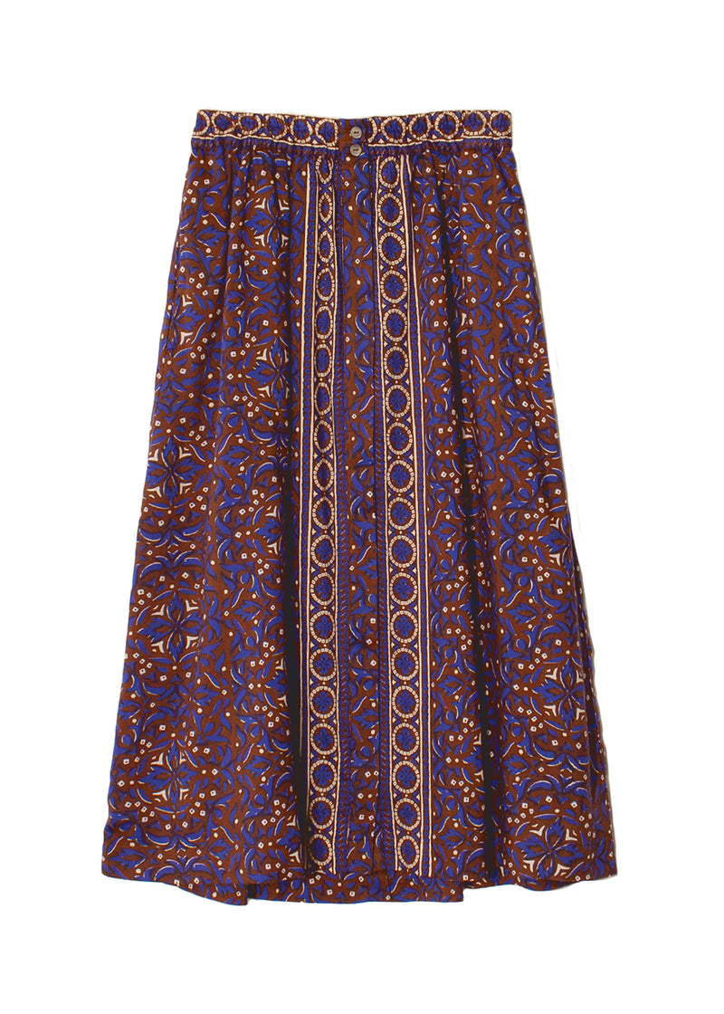 Tannis skirt in royal brown