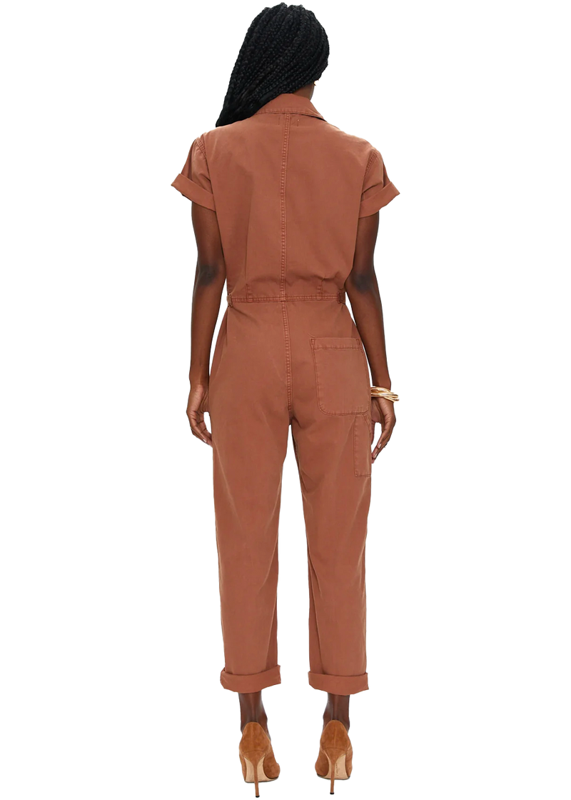 Grover jumpsuit in cinnamon