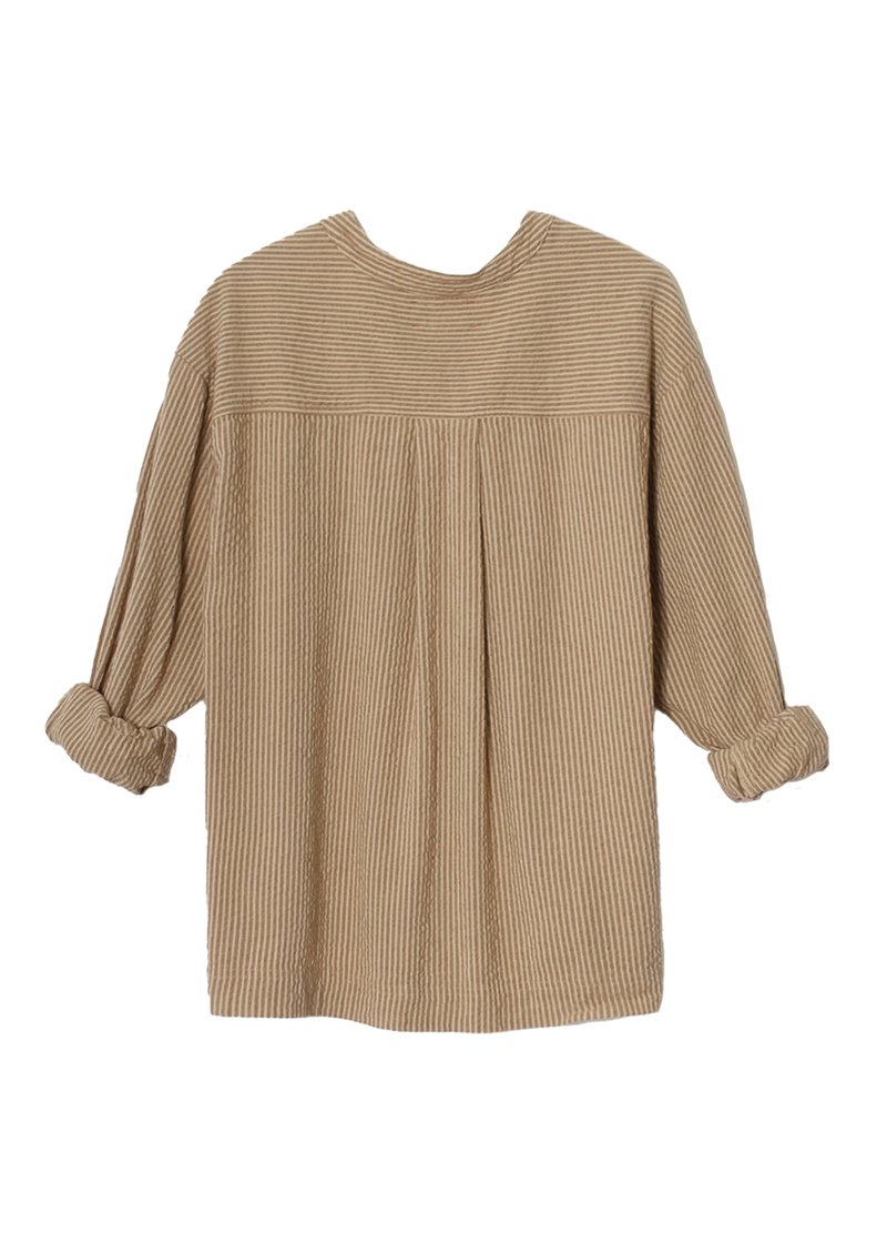 Makenzie shirt in fawn stripe