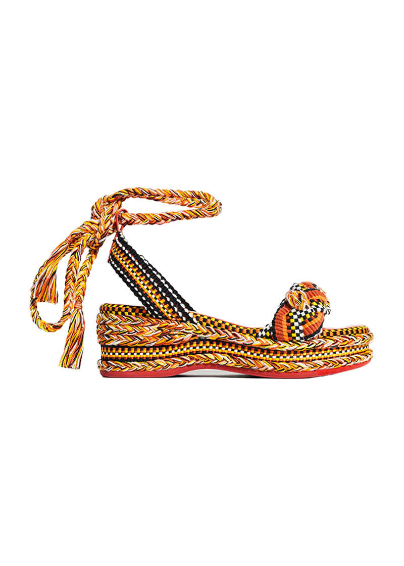 Manuela wedge sandals in clay