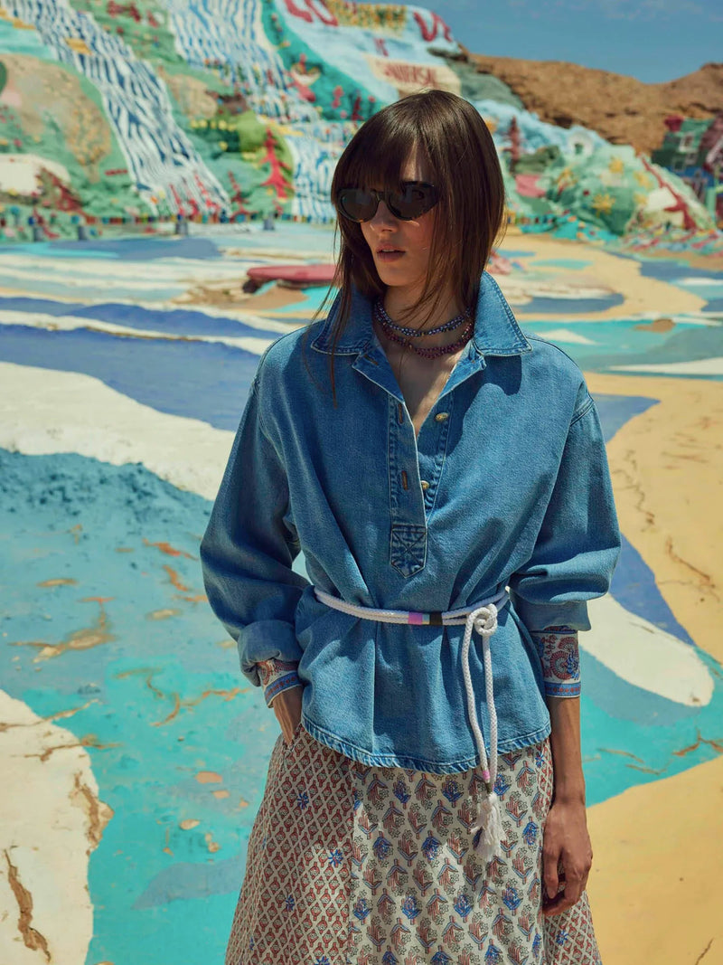 Wildes shirt in blue jay