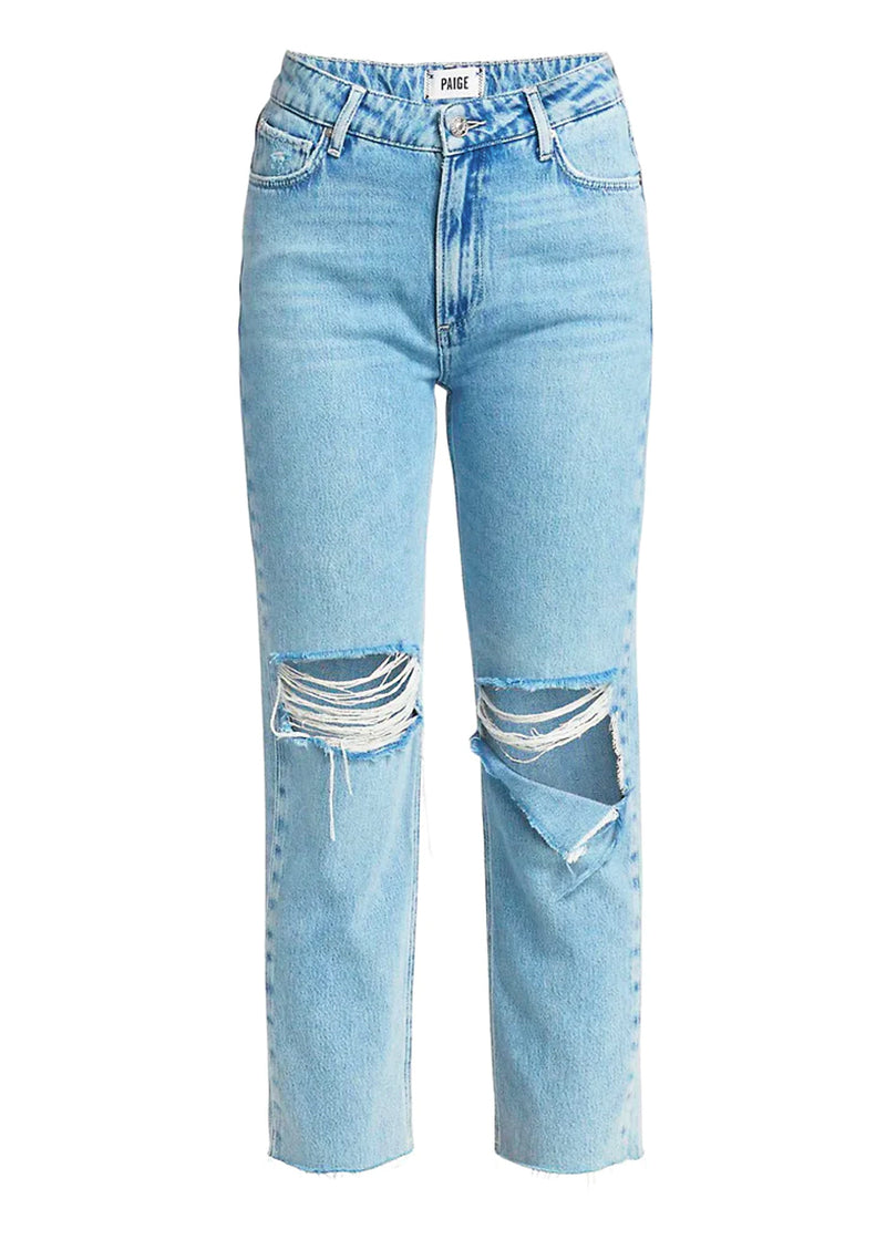 Noella straight with raw hem in doretta destructed