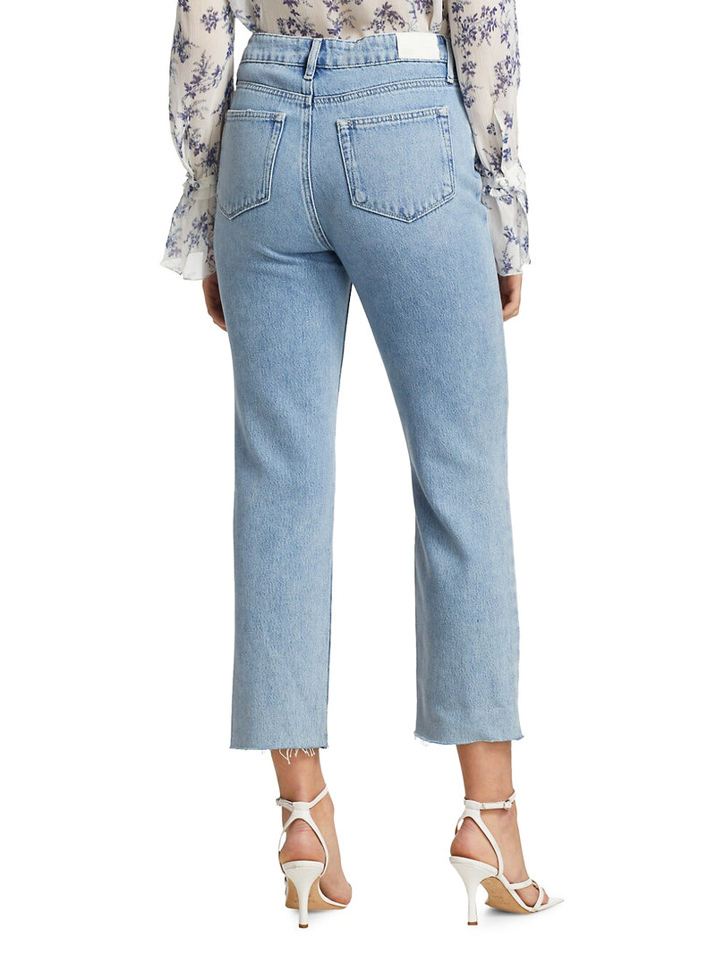 Noella straight with raw hem in doretta destructed