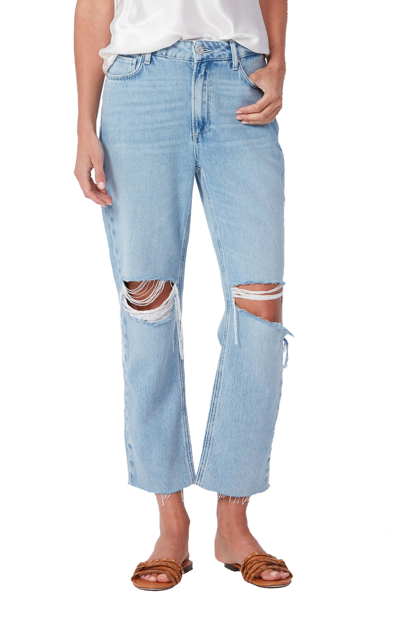 Noella straight with raw hem in doretta destructed
