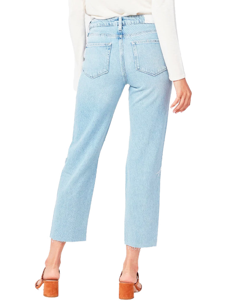 Noella straight with raw hem in doretta destructed