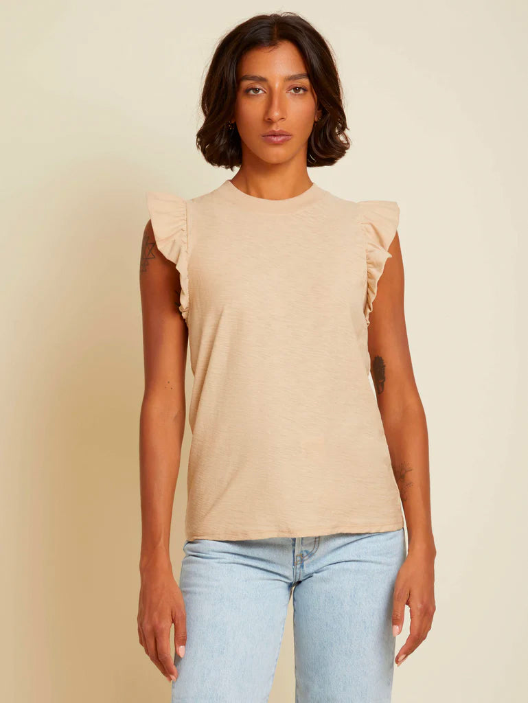 Paulette tank in toasted marshmallow