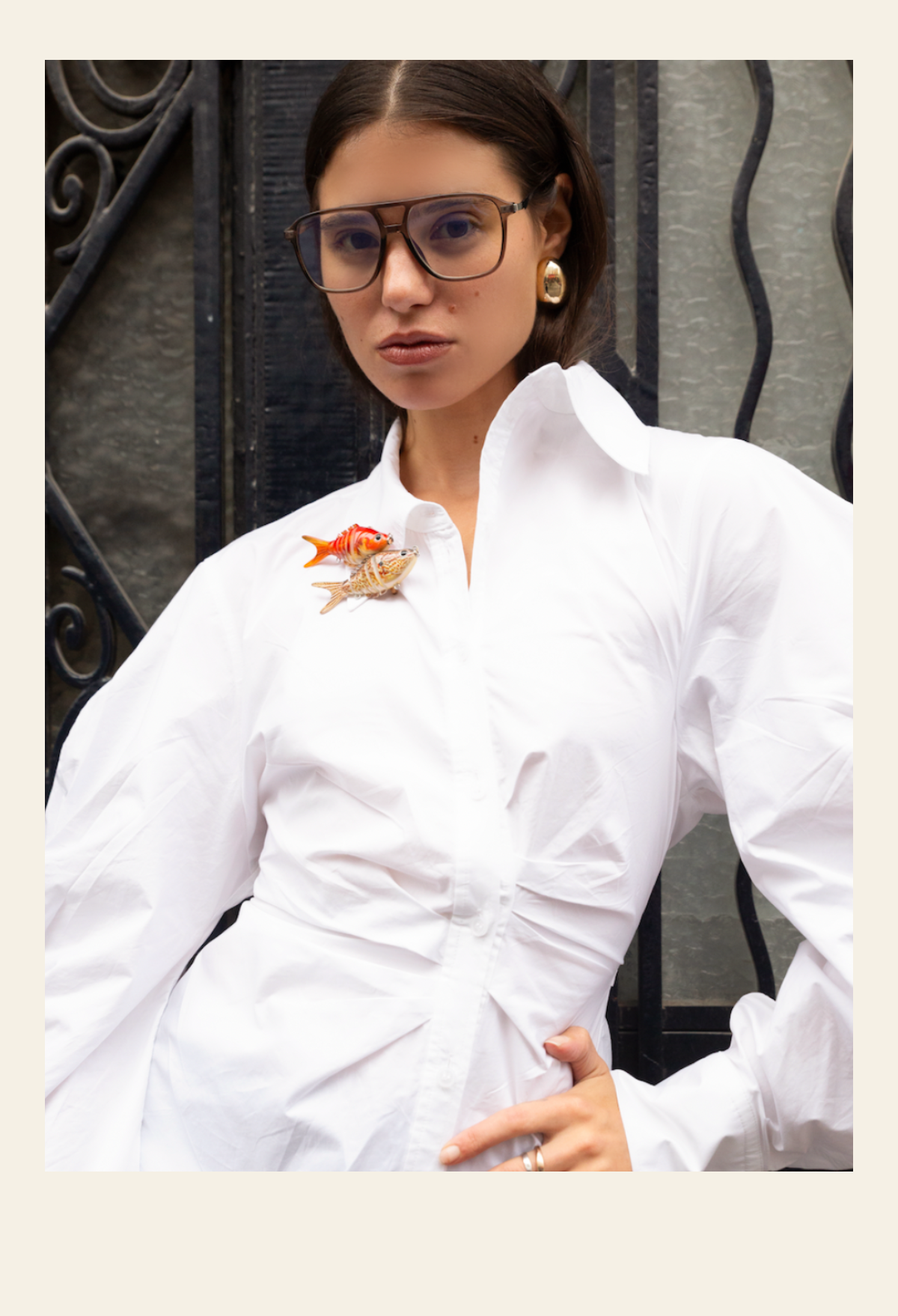 Goldfish brooch