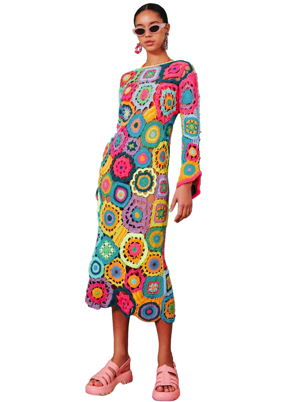Adriático dress in multi