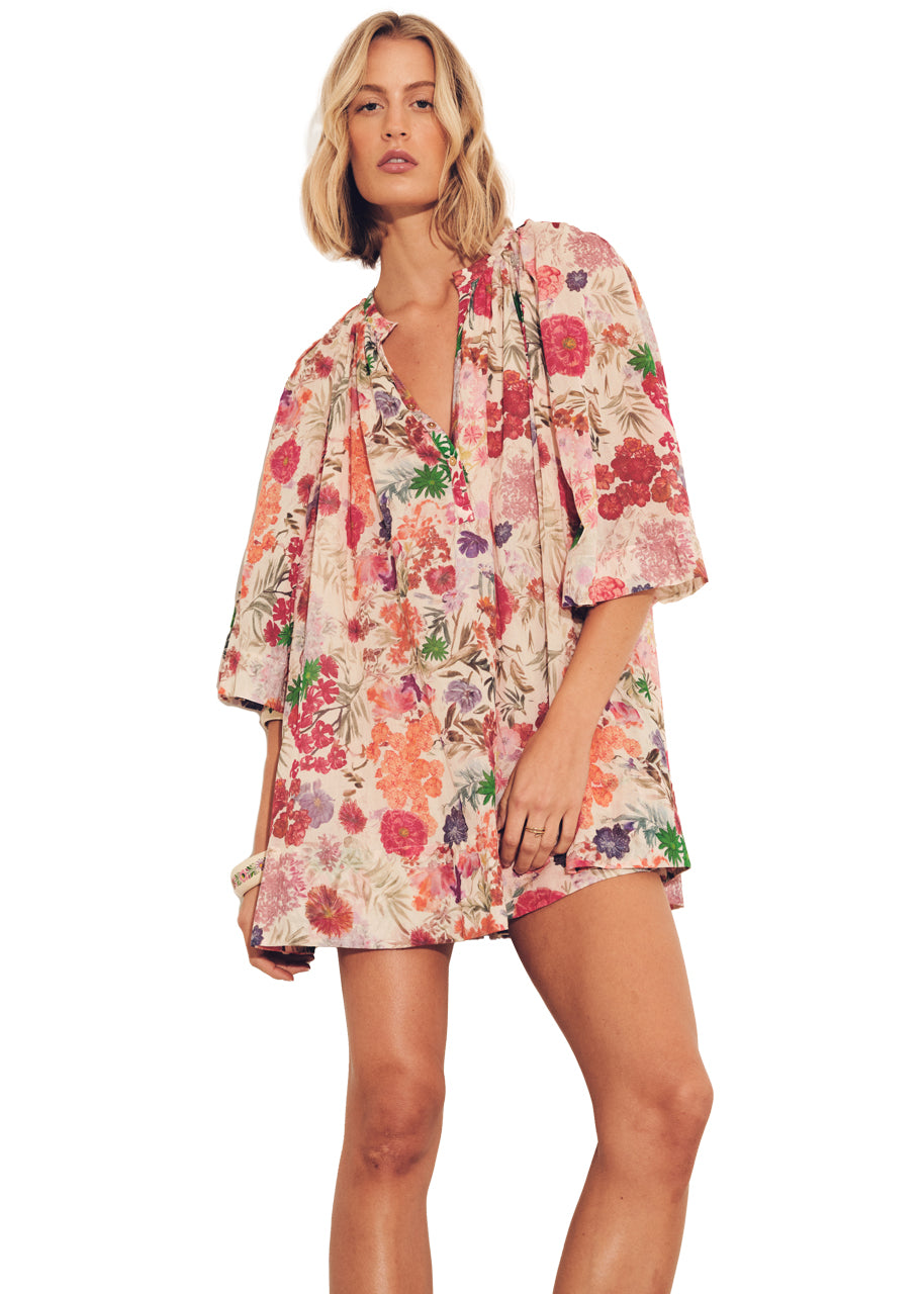 Amala dress in floral pink