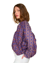 Arden top in royal brown