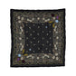 Posy embroidered bandana in jet black