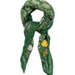 Posy embroidered bandana in english ivy