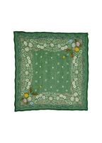 Posy embroidered bandana in english ivy