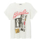 Blondie valentine collage tour tee in vintage white