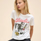 Blondie valentine collage tour tee in vintage white