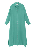 Boden dress in gauze bottle green