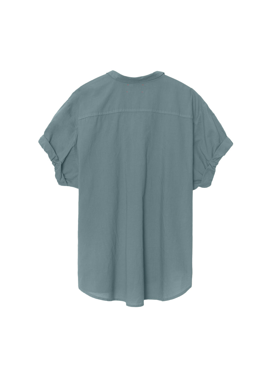 Channing shirt in steely blue