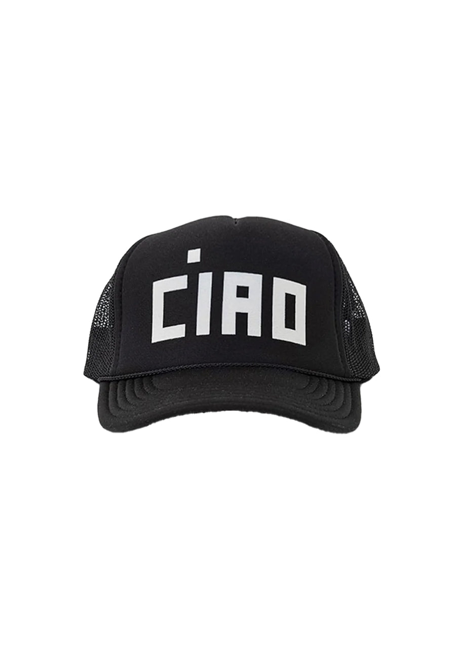 Ciao trucker hat in black