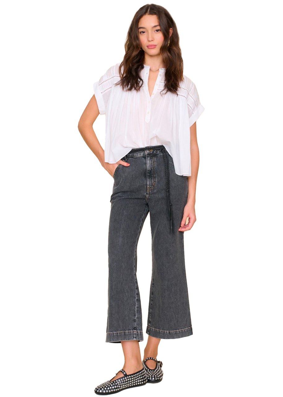 Louelle top in white
