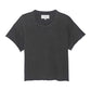 *PREORDER* The crop tee in washed black