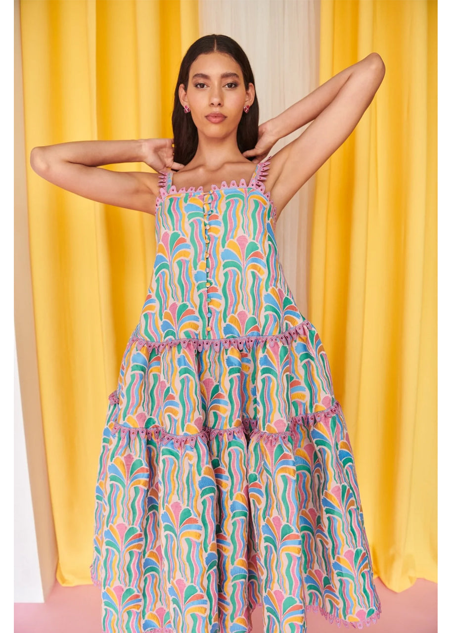 Cruiser dress in multi