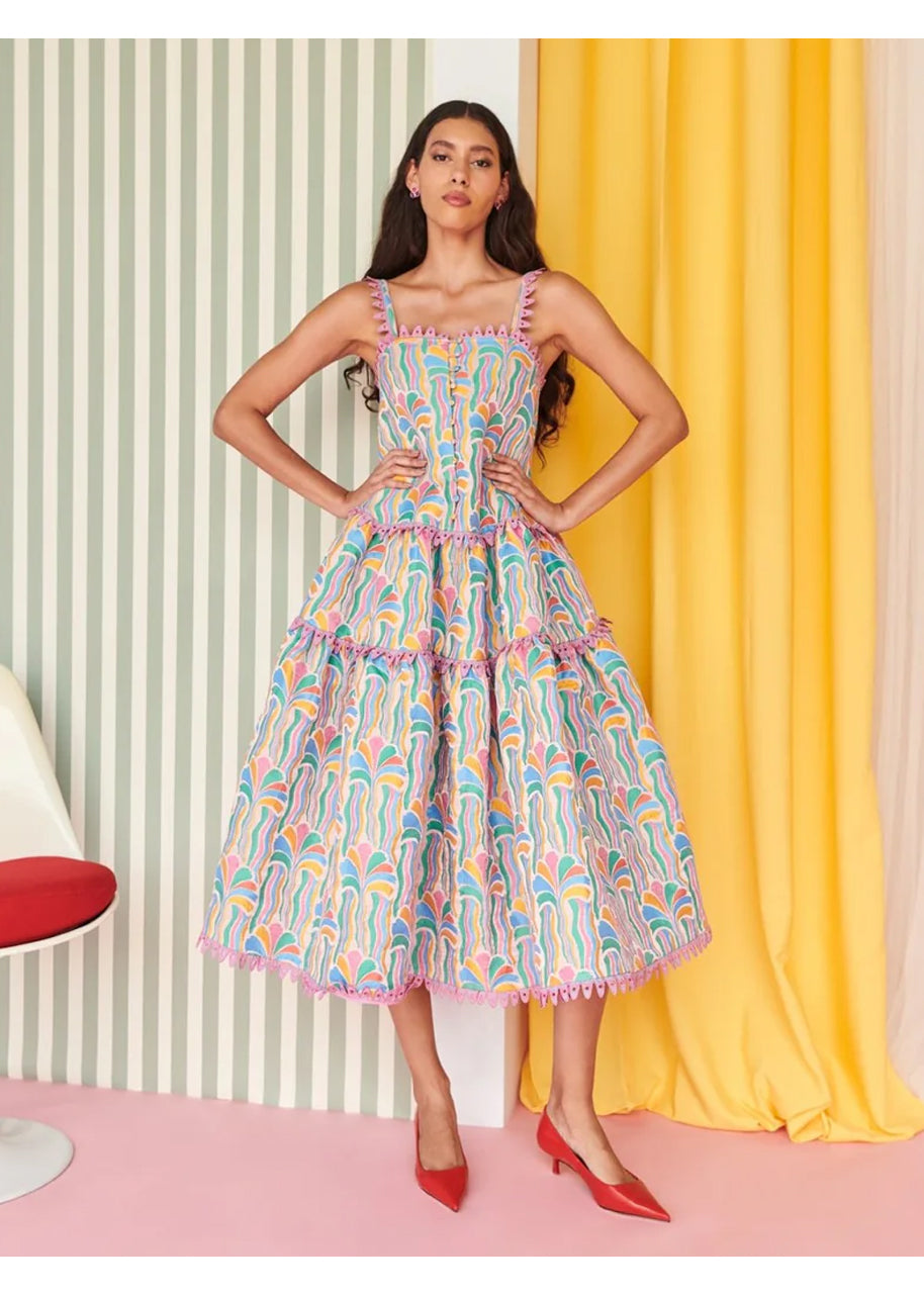 Cruiser dress in multi