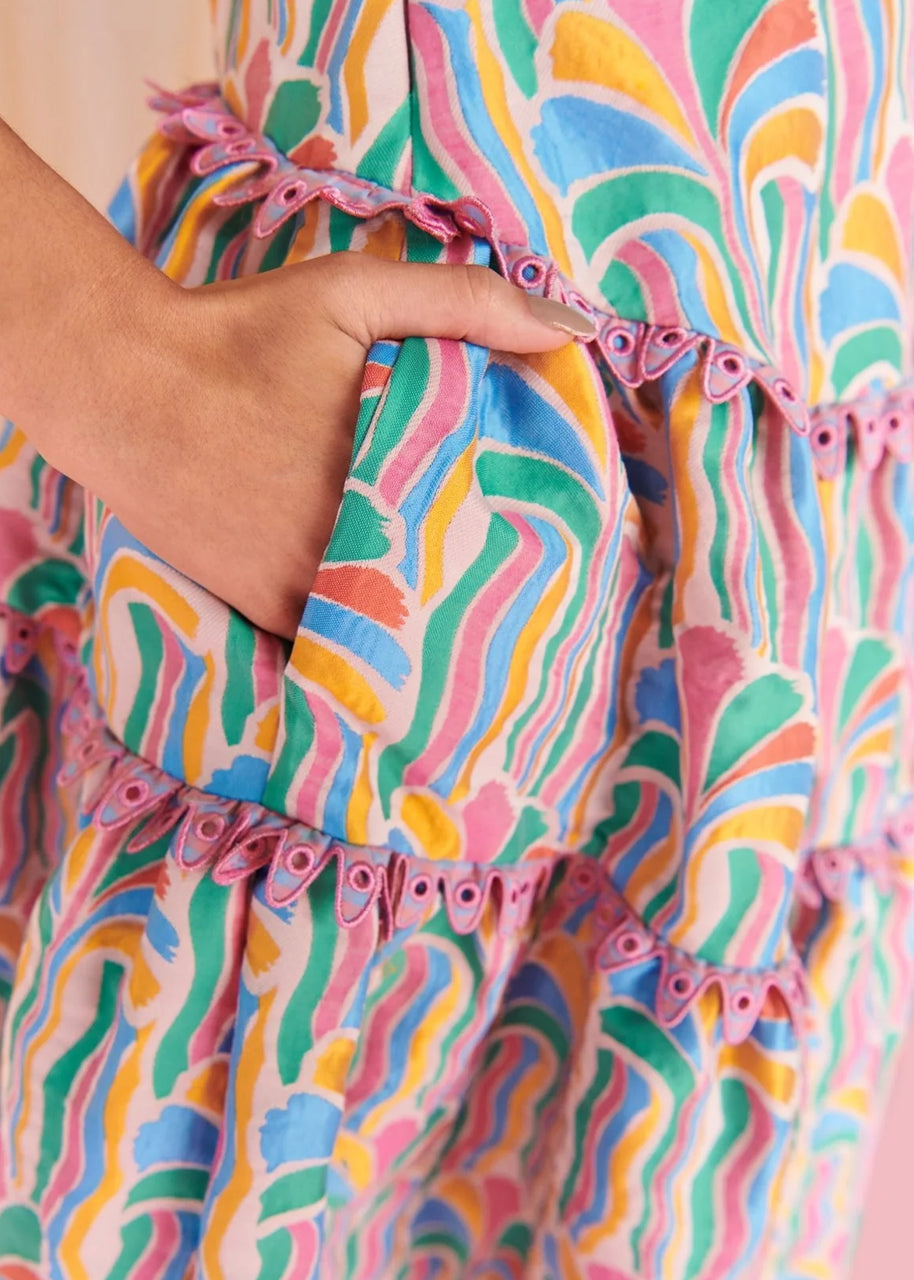 Cruiser dress in multi