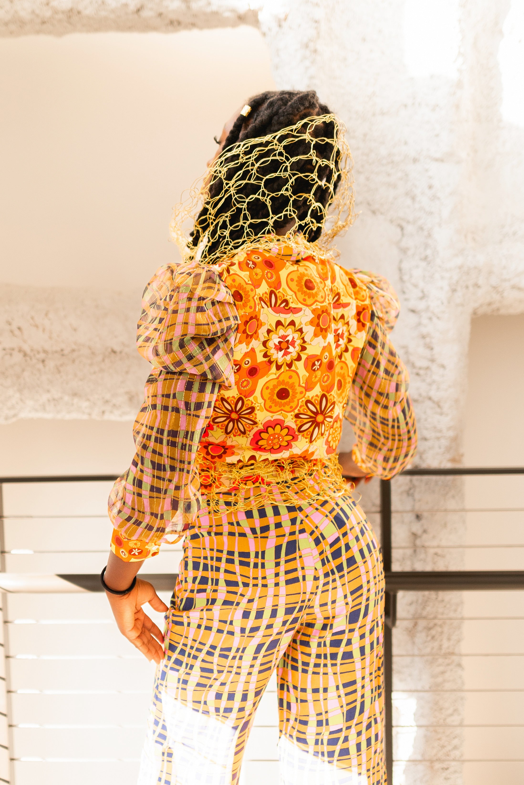 Makalu trousers in plaid multi