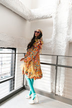 Coquelicot dress in multi