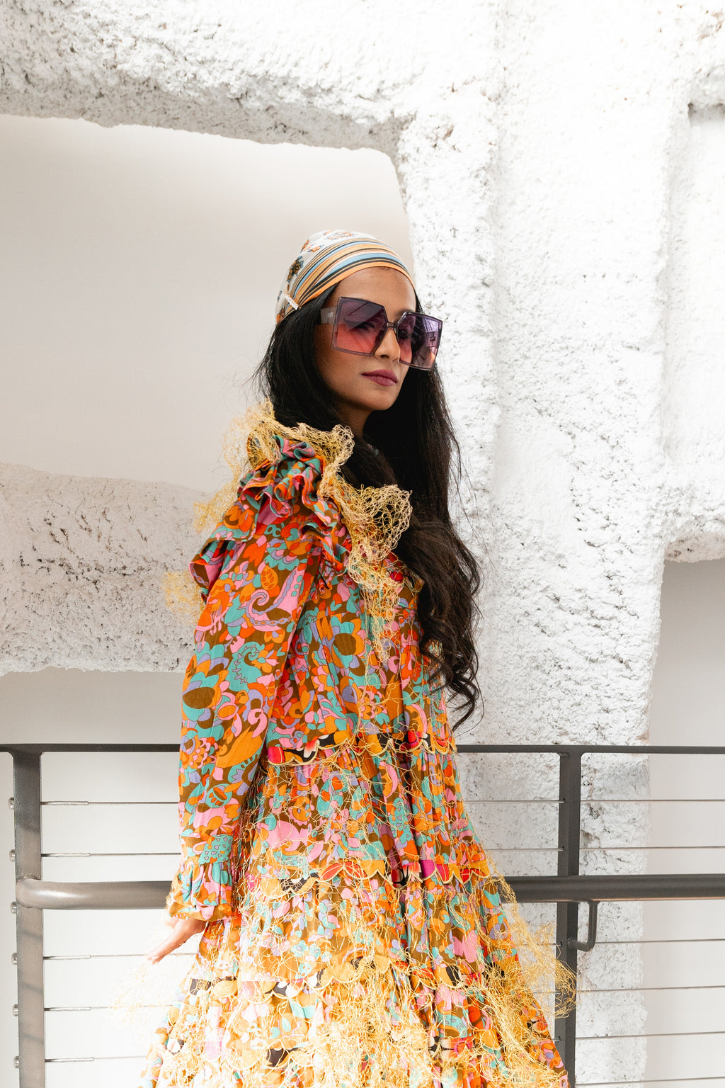 Coquelicot dress in multi