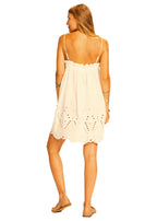 Donna dress in tangier embroidery salt