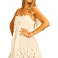 Donna dress in tangier embroidery salt