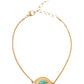 Mariya evil eye bracelet in gold turquoise