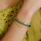 Mariya evil eye bracelet in gold turquoise