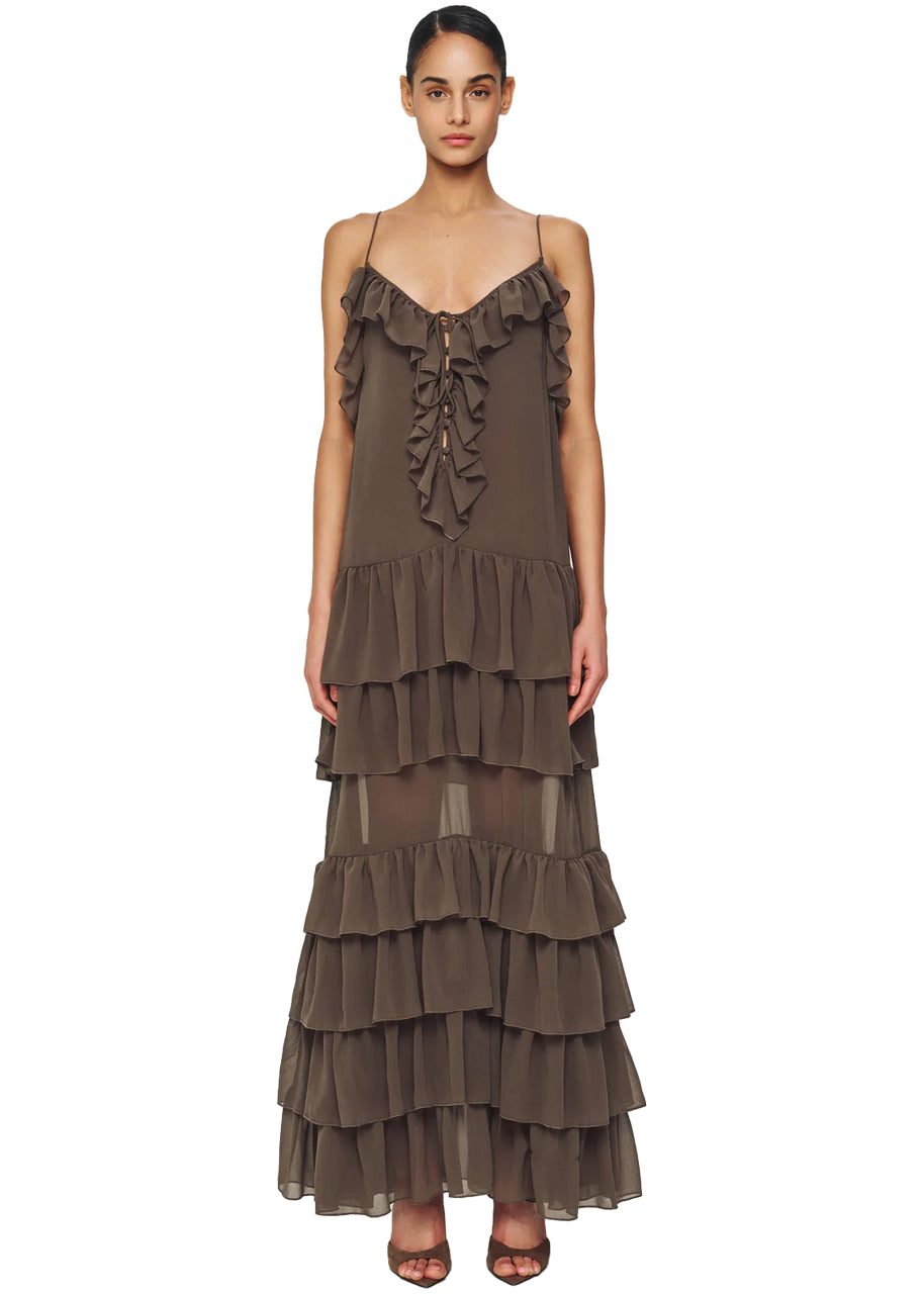 Giselle dress in pebble