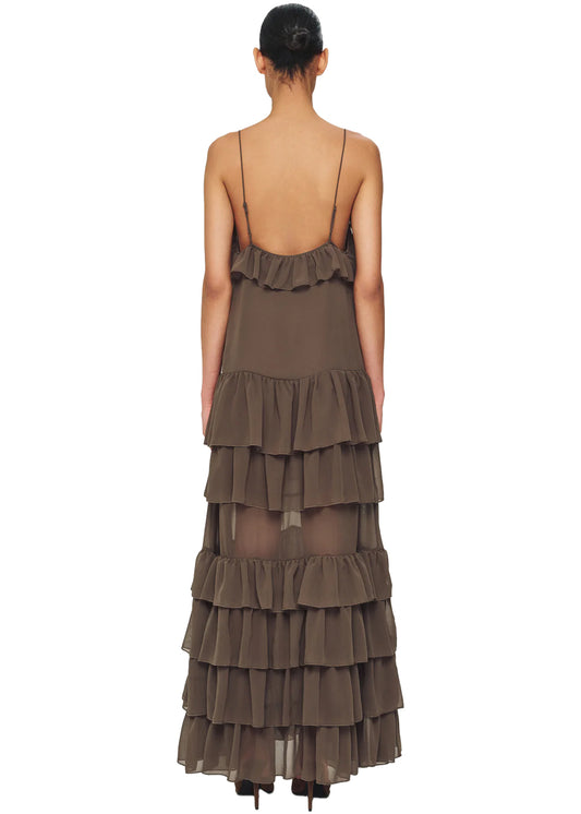 Giselle dress in pebble