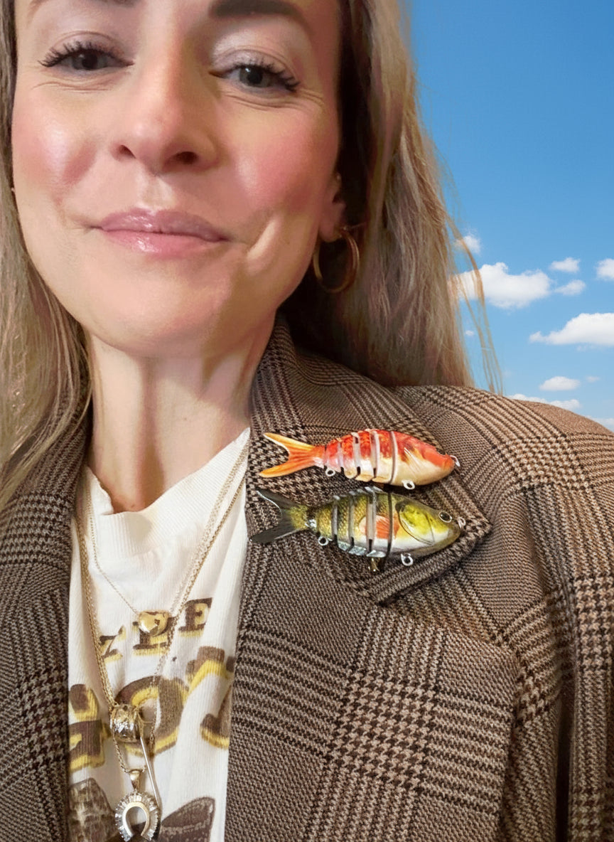 Goldfish brooch
