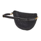 Grande fanny in black rattan