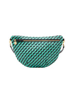 Grande fanny in mint opal black woven zig zag